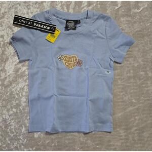 Santa Cruz hearts and flowers xsmall All Around T-Shirt (Stone Blue)